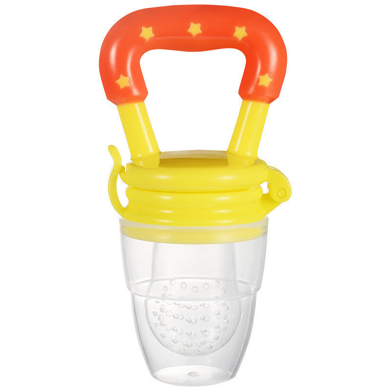 Bébé Étoiles Fruits Et Légumes Mordre Heureux Fruits Complémentaires Silicone Alimentaire Mordre Sac Alimentation Vaisselle À Mâcher