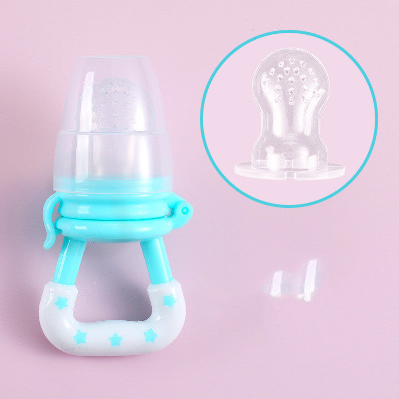 Bébé Étoiles Fruits Et Légumes Mordre Heureux Fruits Complémentaires Silicone Alimentaire Mordre Sac Alimentation Vaisselle À Mâcher